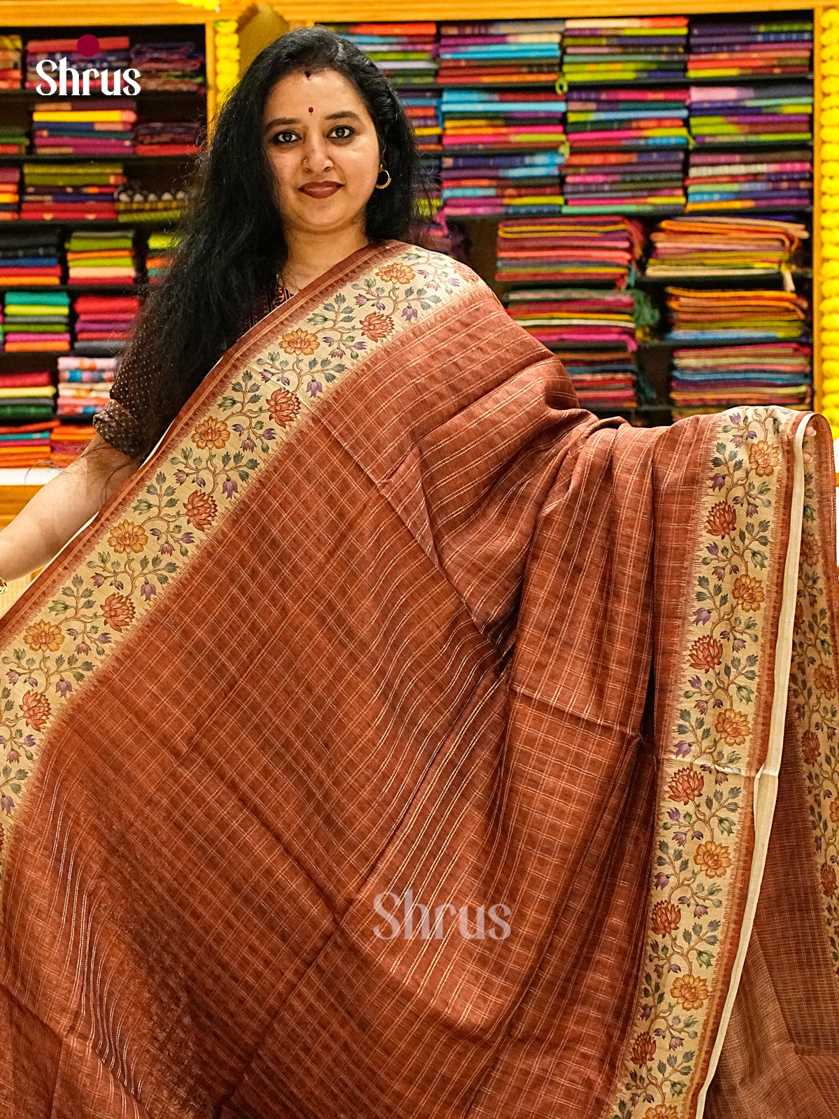 Semi Tussar Saree - EJ05126