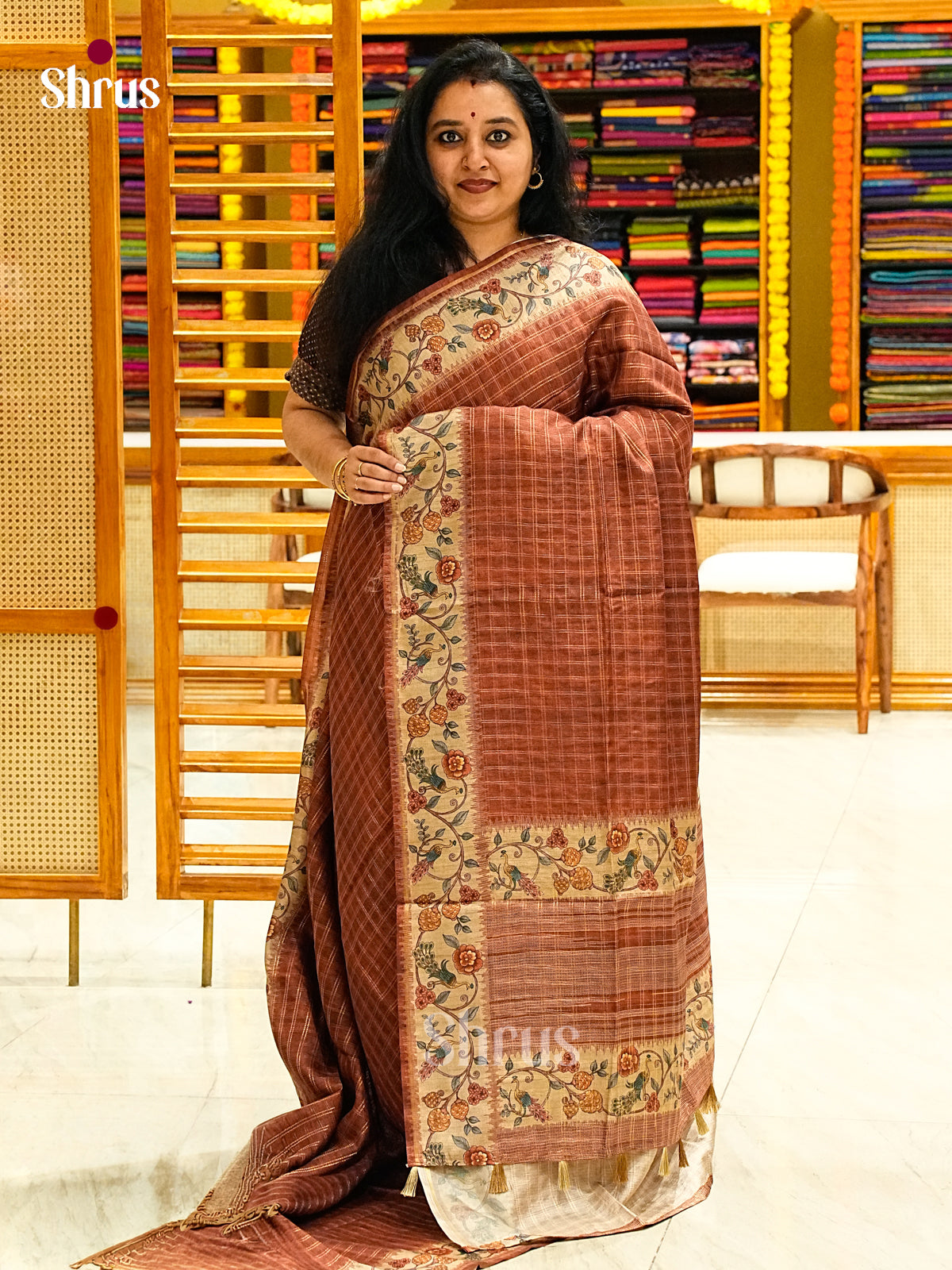 Semi Tussar Saree - EJ05128