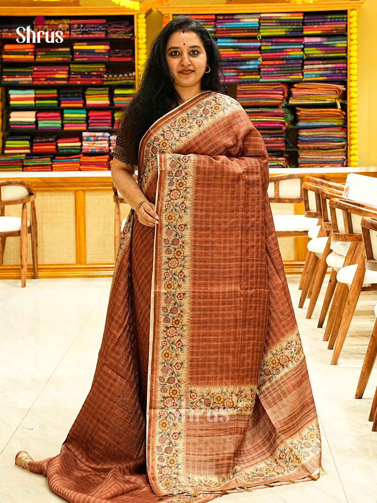 Semi Tussar Saree - EJ05135