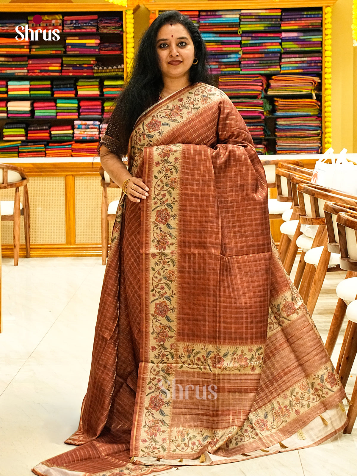 Semi Tussar Saree - EJ05152