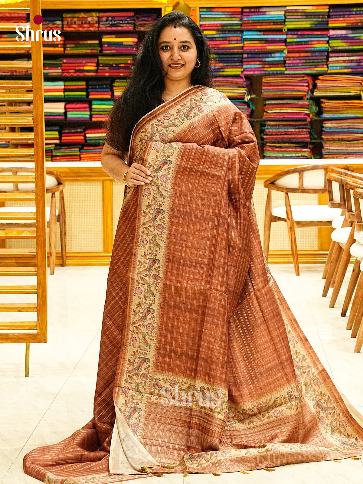 Semi Tussar Saree - EJ05158