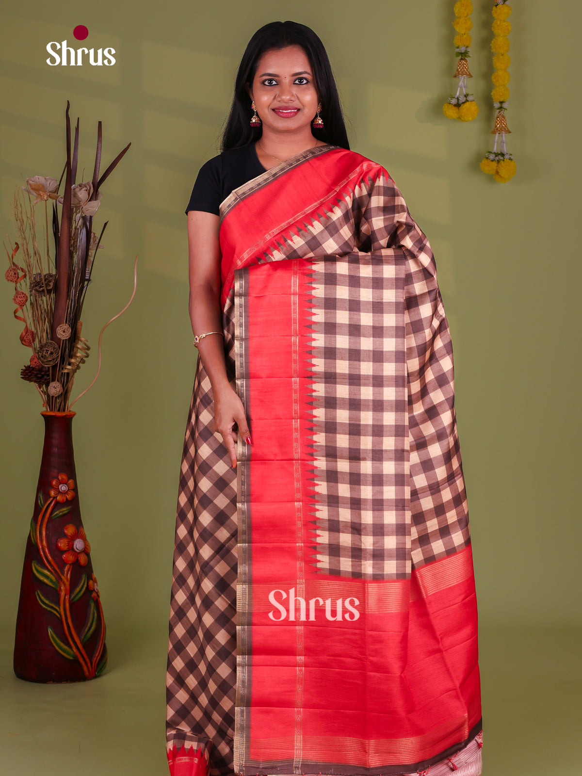 Semi Tussar Saree - EJ05164