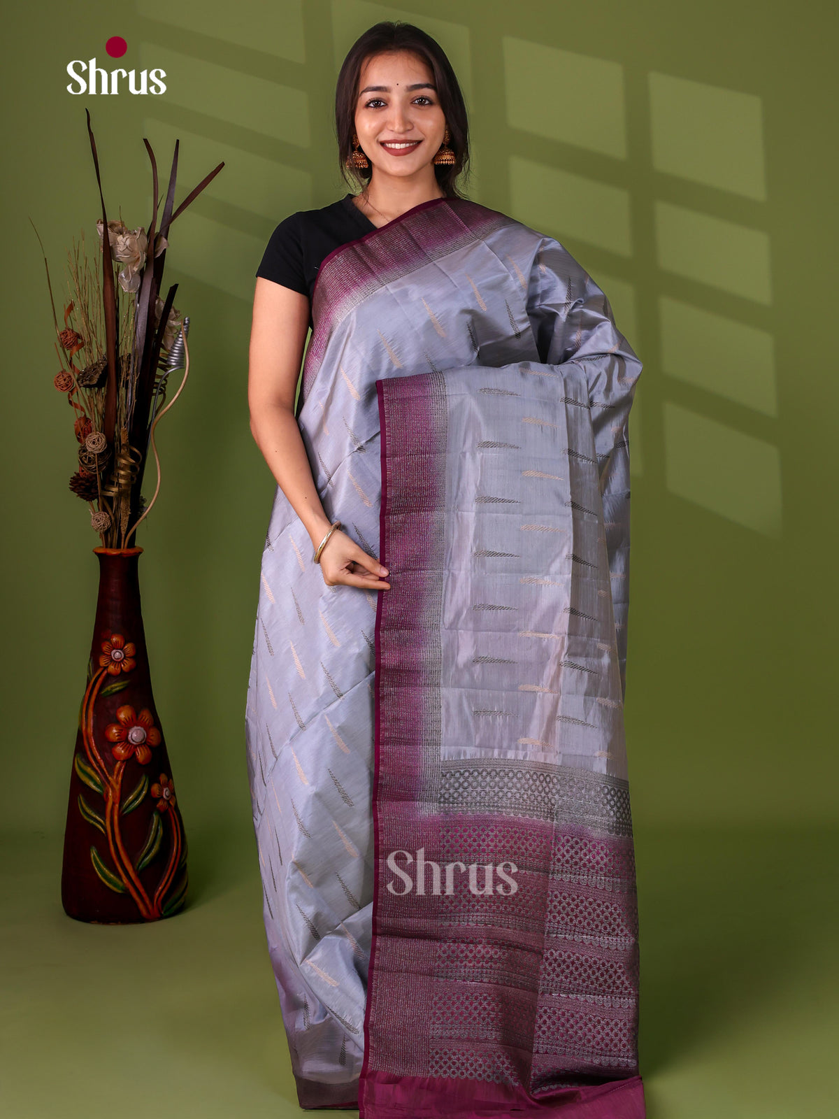 Semi Rawsilk Saree - EJ05199