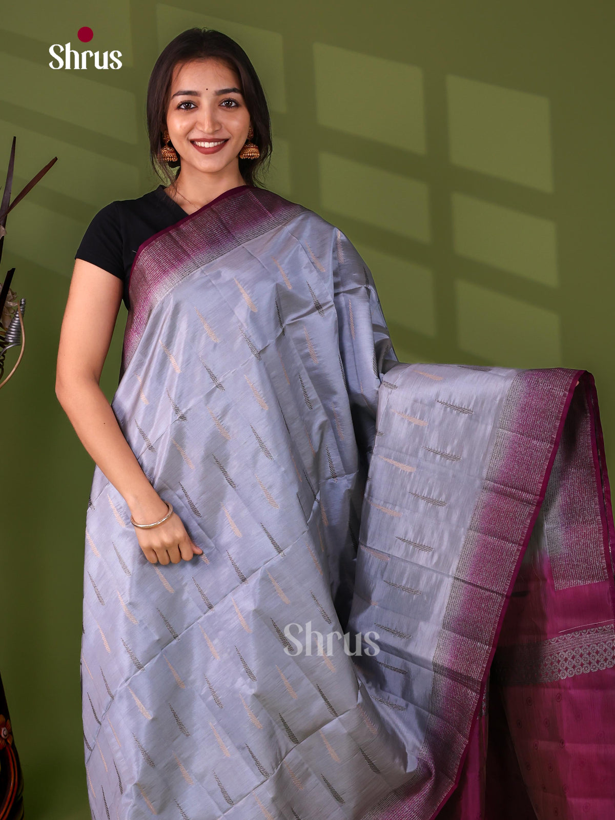 Semi Rawsilk Saree - EJ05199
