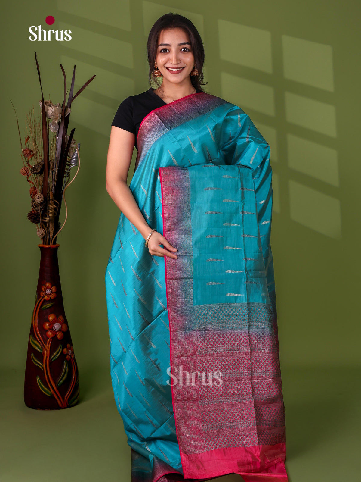 Semi Rawsilk Saree - EJ05200