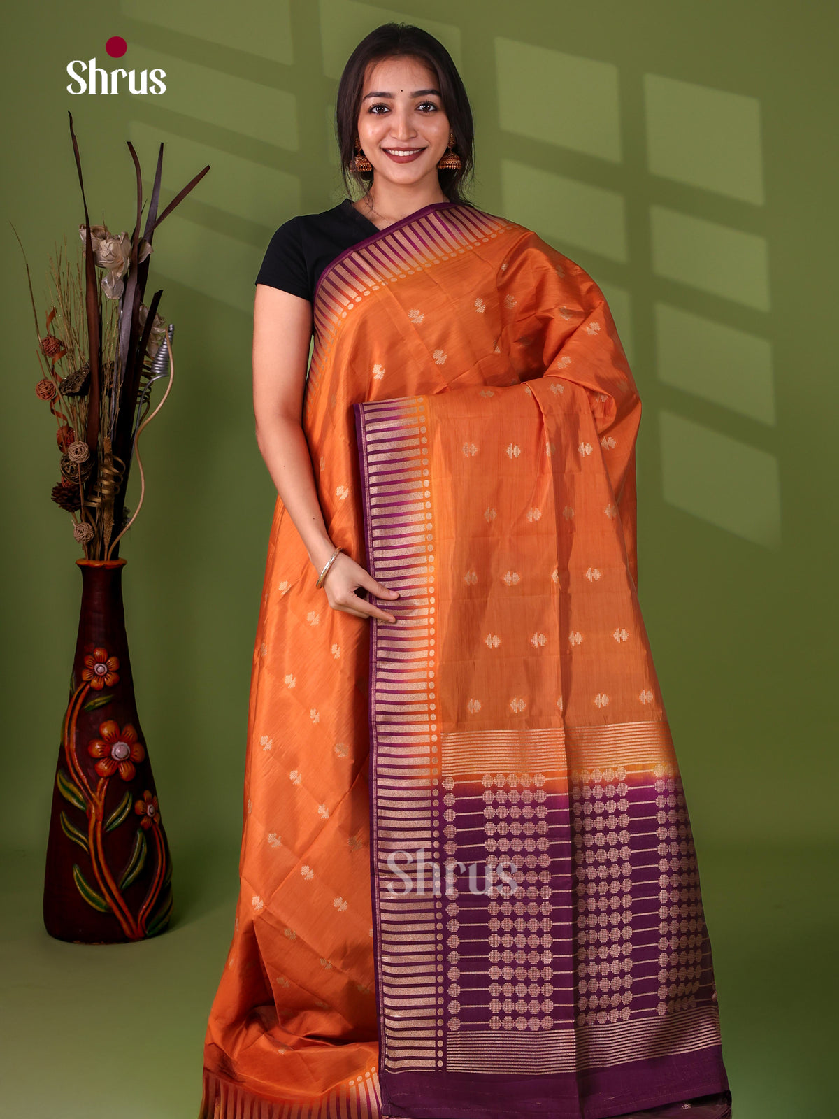 Semi Rawsilk Saree - EJ05232