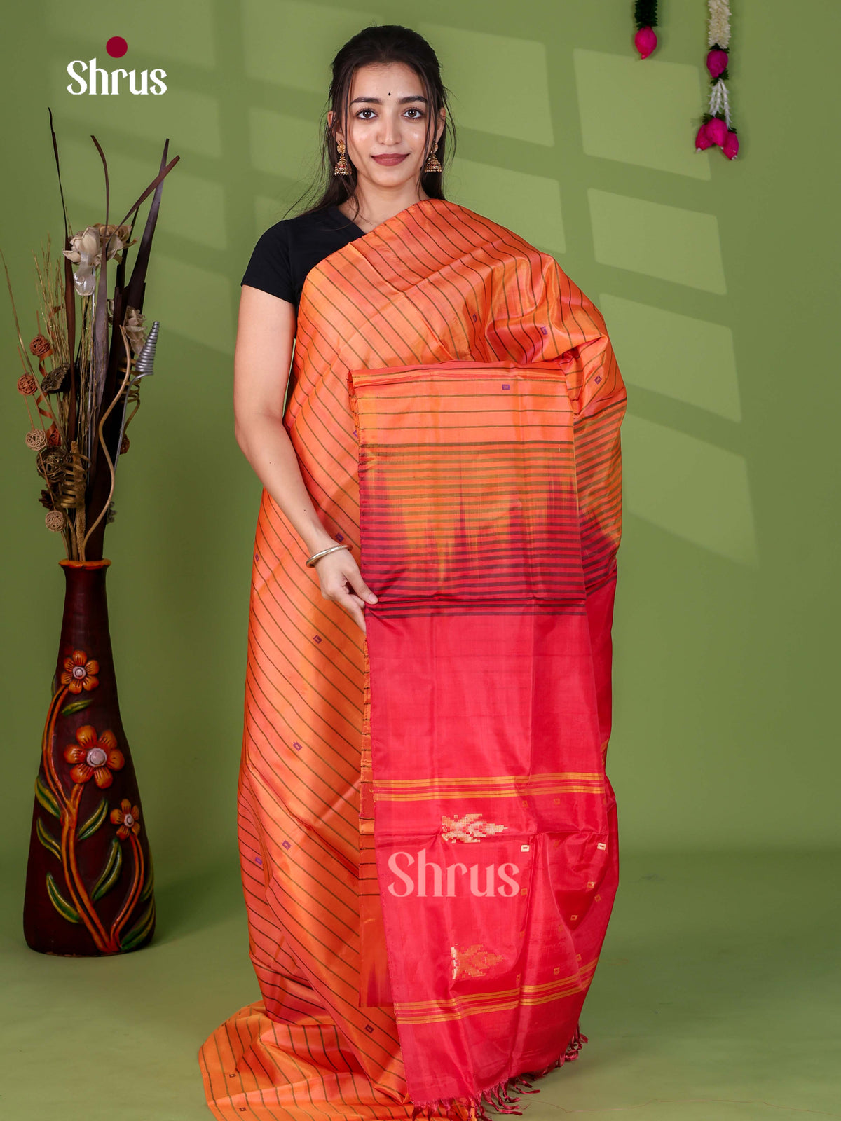 Banana Pith Saree - EJ05306