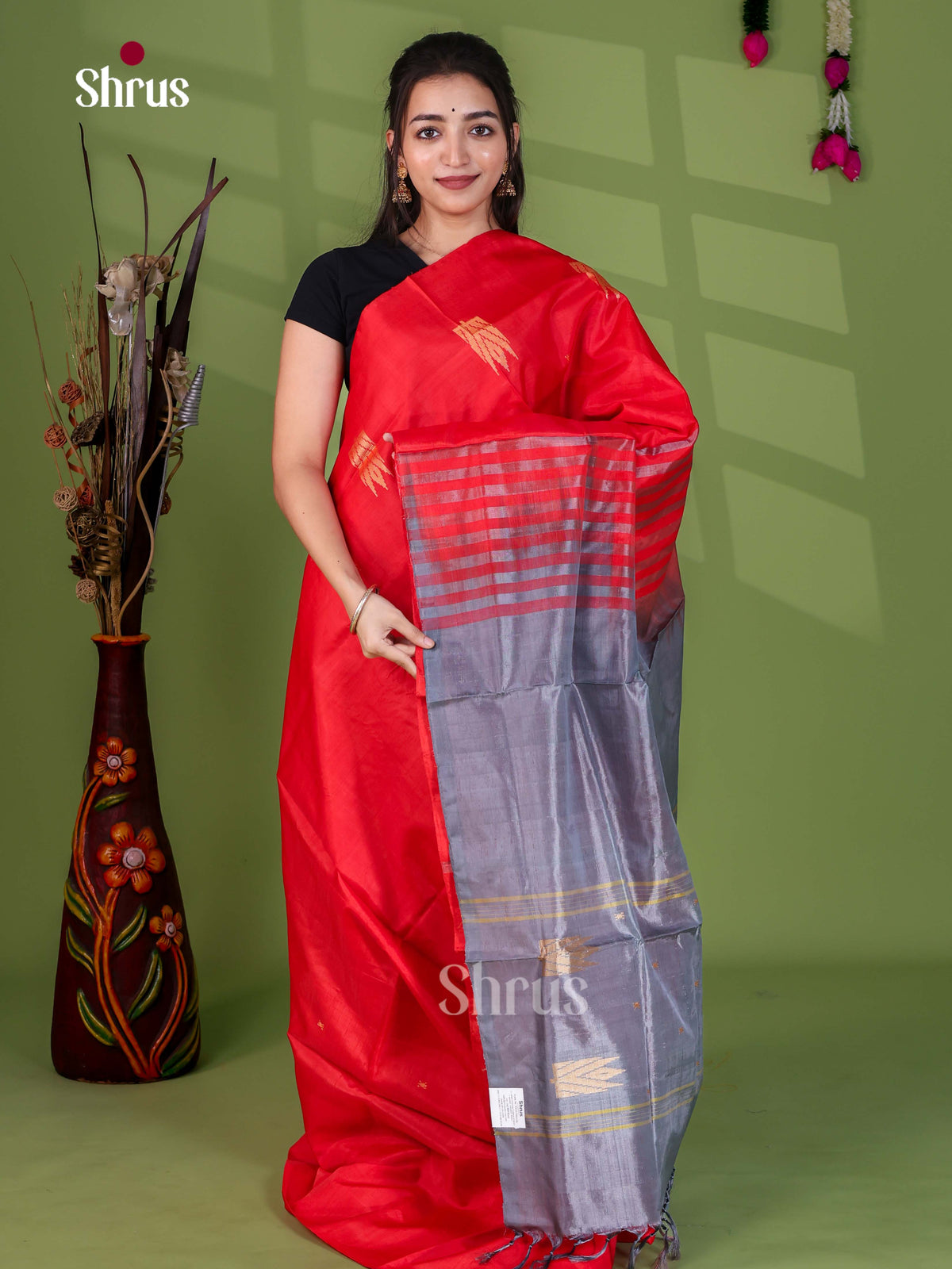Banana Pith Saree - EJ05311