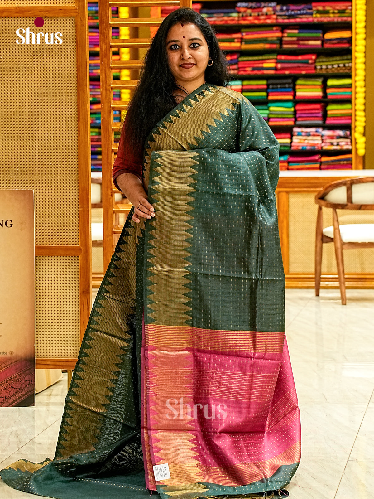 Semi Rawsilk Saree - EJ08190