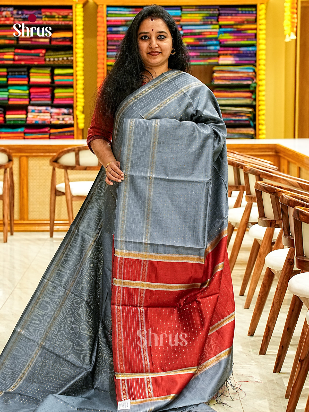 Semi Rawsilk Saree - EJ08253