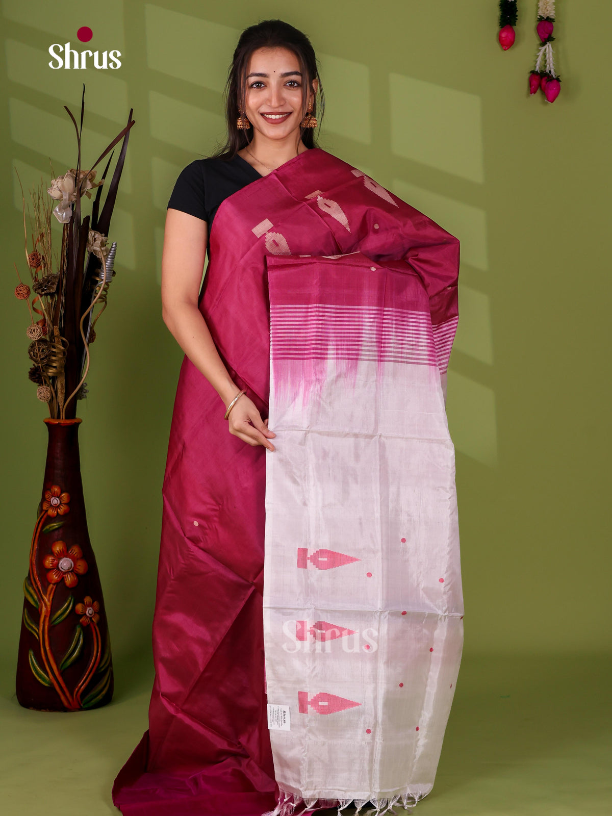 Banana Pith Saree - EJ08454