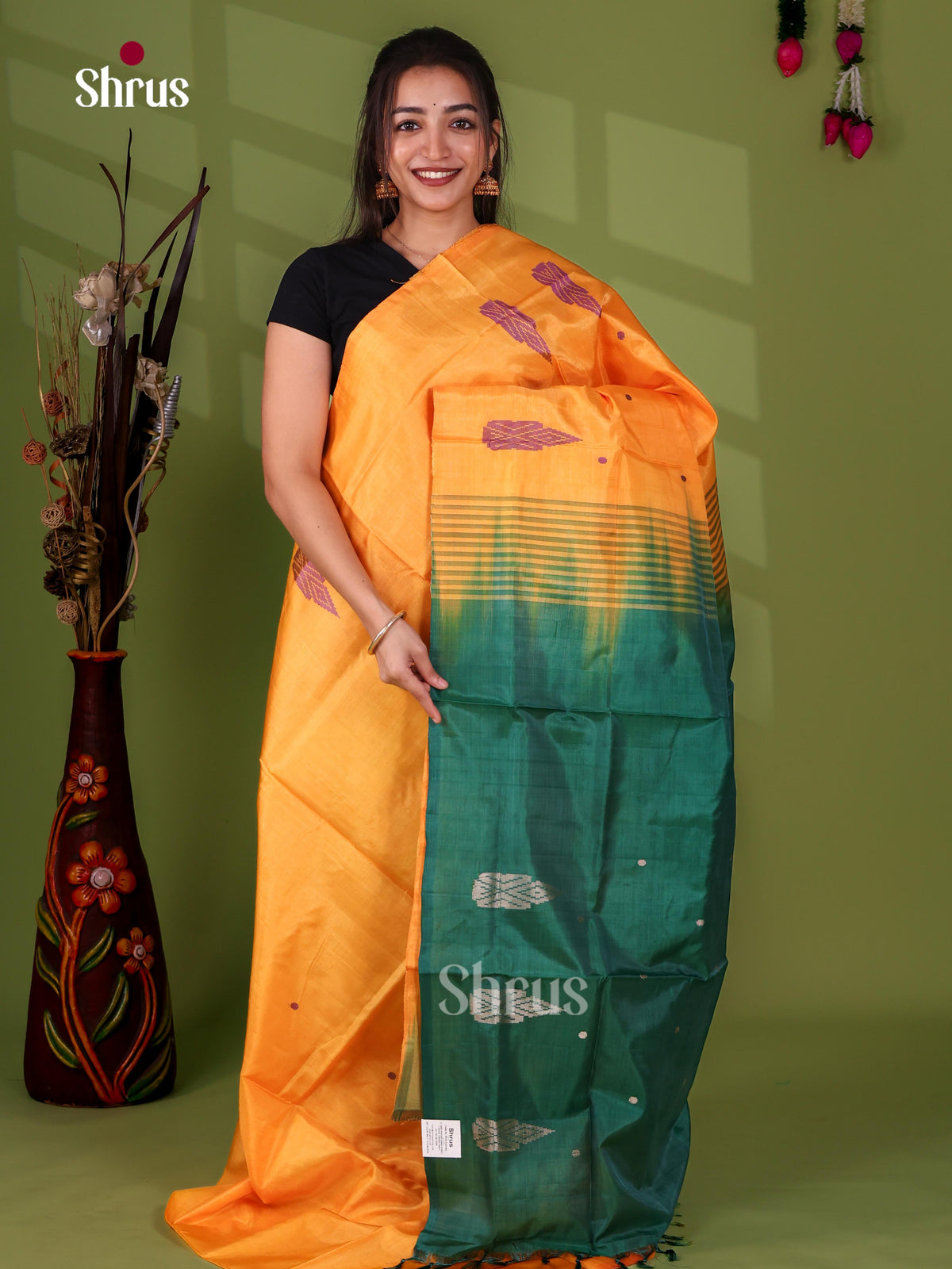 Banana Pith Saree - EJ08458