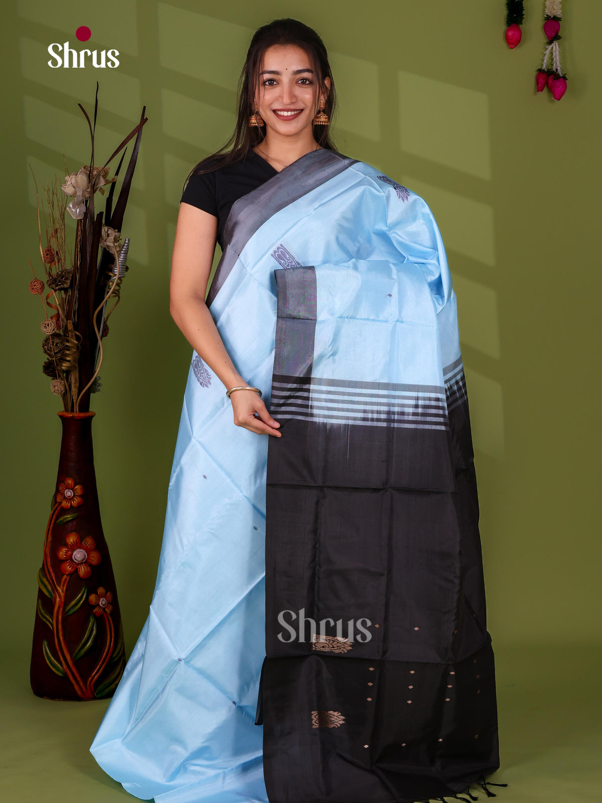 Banana Pith Saree - EJ08482