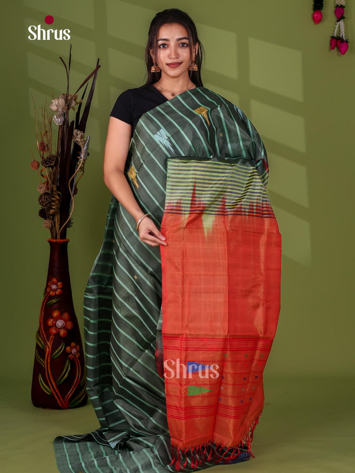 Banana Pith Saree - EJ08492