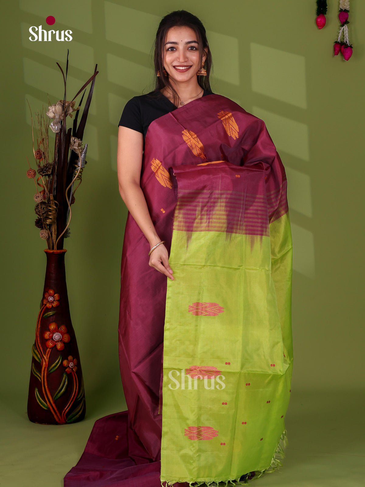 Banana Pith Saree - EJ08508