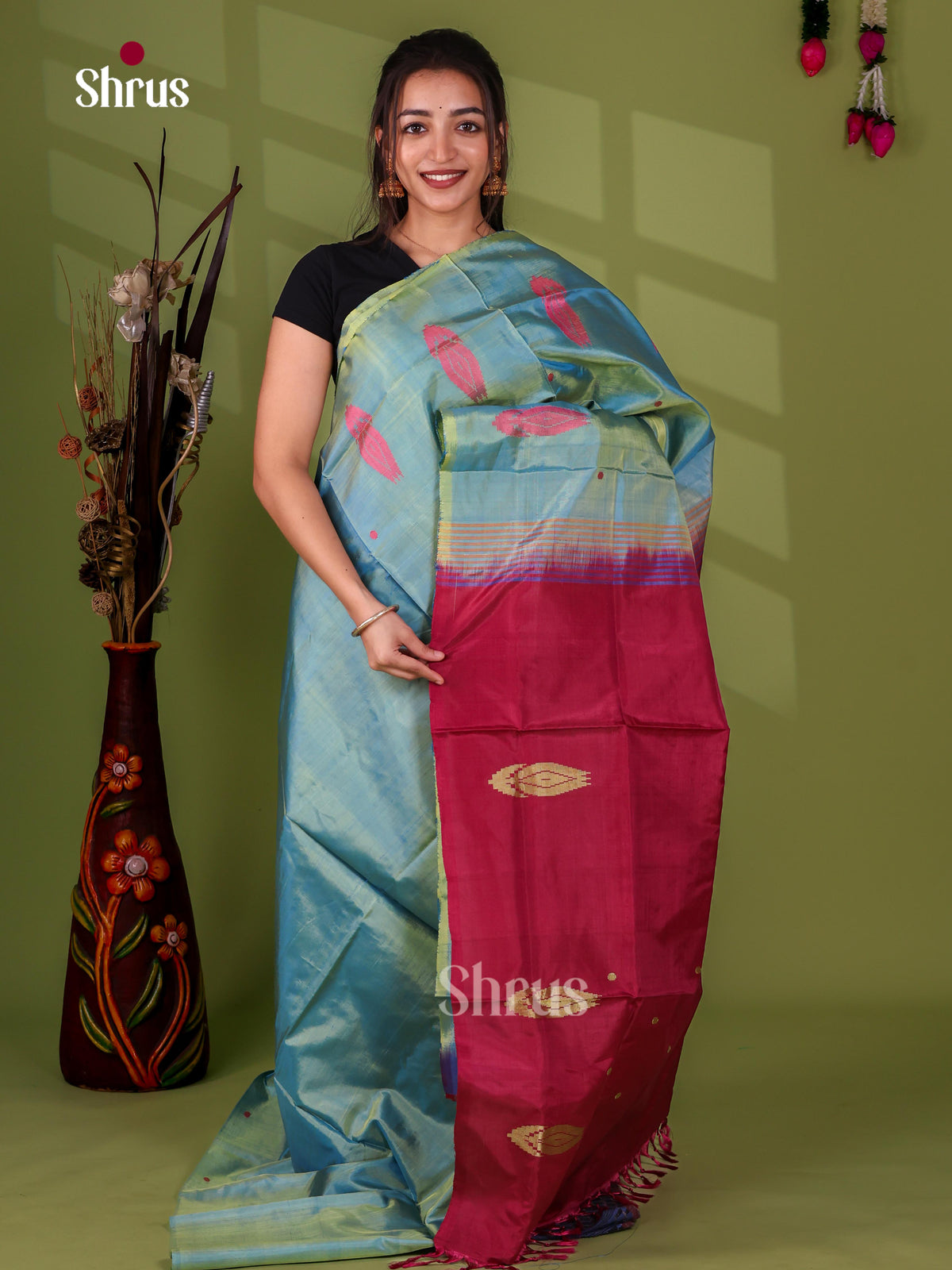 Banana Pith Saree - EJ08511