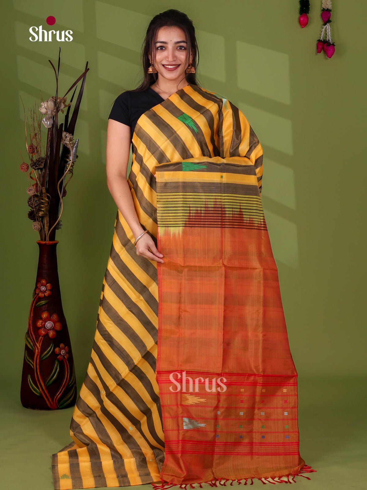 Banana Pith Saree - EJ08525