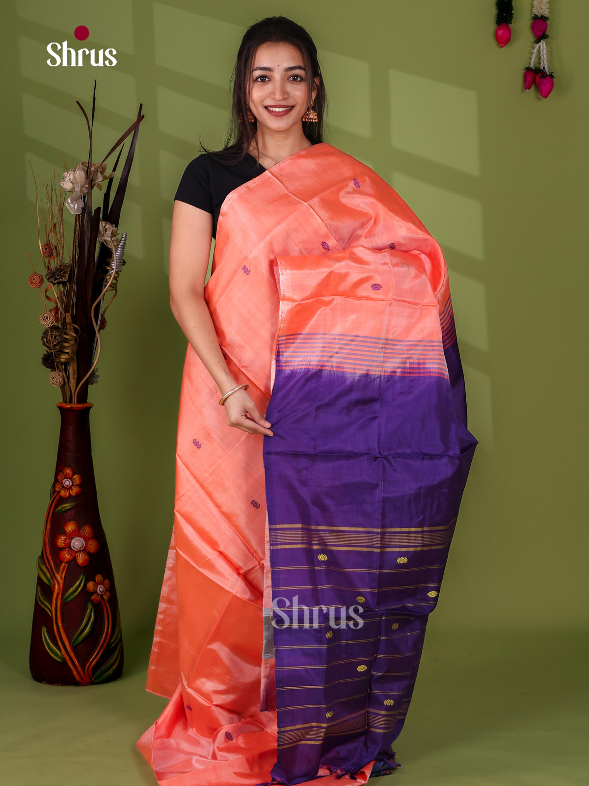 Banana Pith Saree - EJ08526