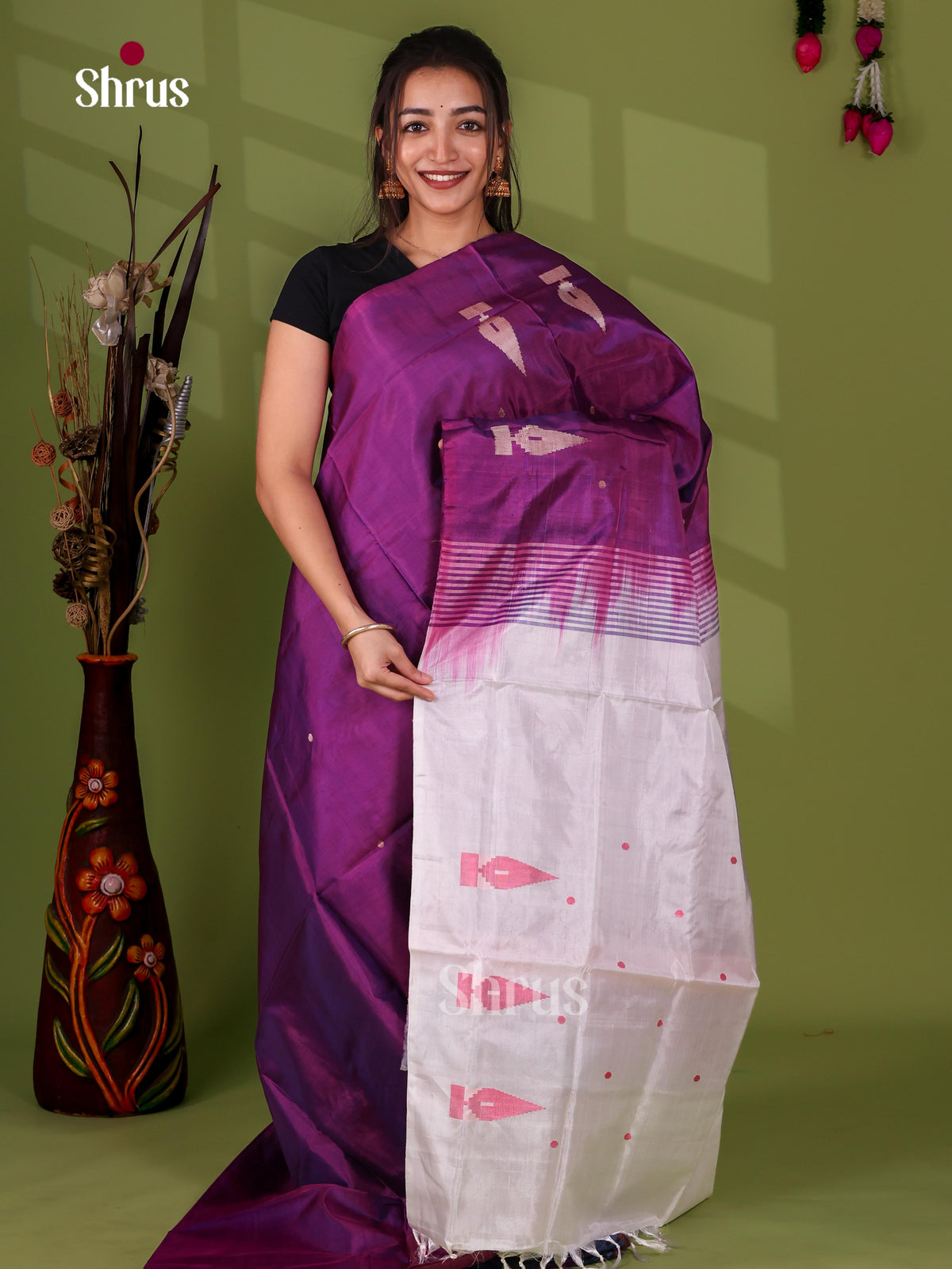 Banana Pith Saree - EJ08535