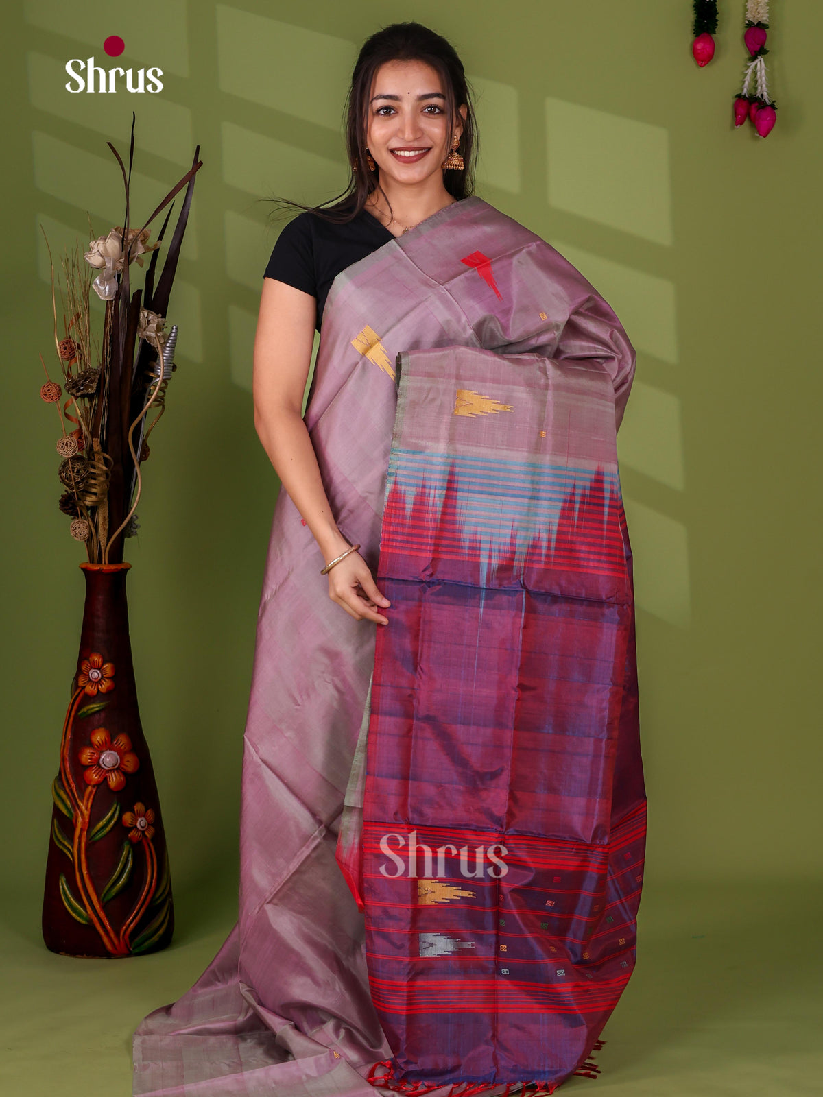 Banana Pith Saree - EJ08548