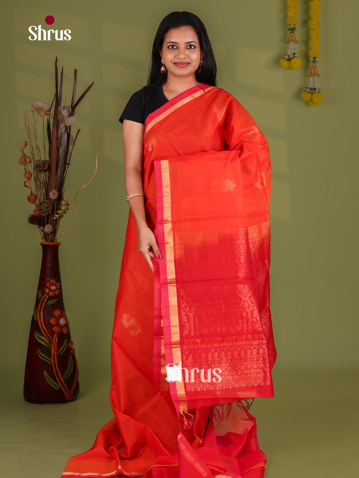 Silk Cotton Saree - EJ08554
