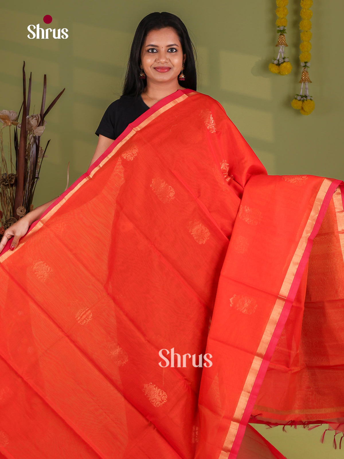Silk Cotton Saree - EJ08554