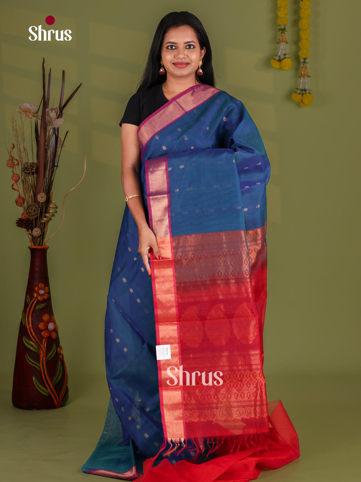 Silk Cotton Saree - EJ08555