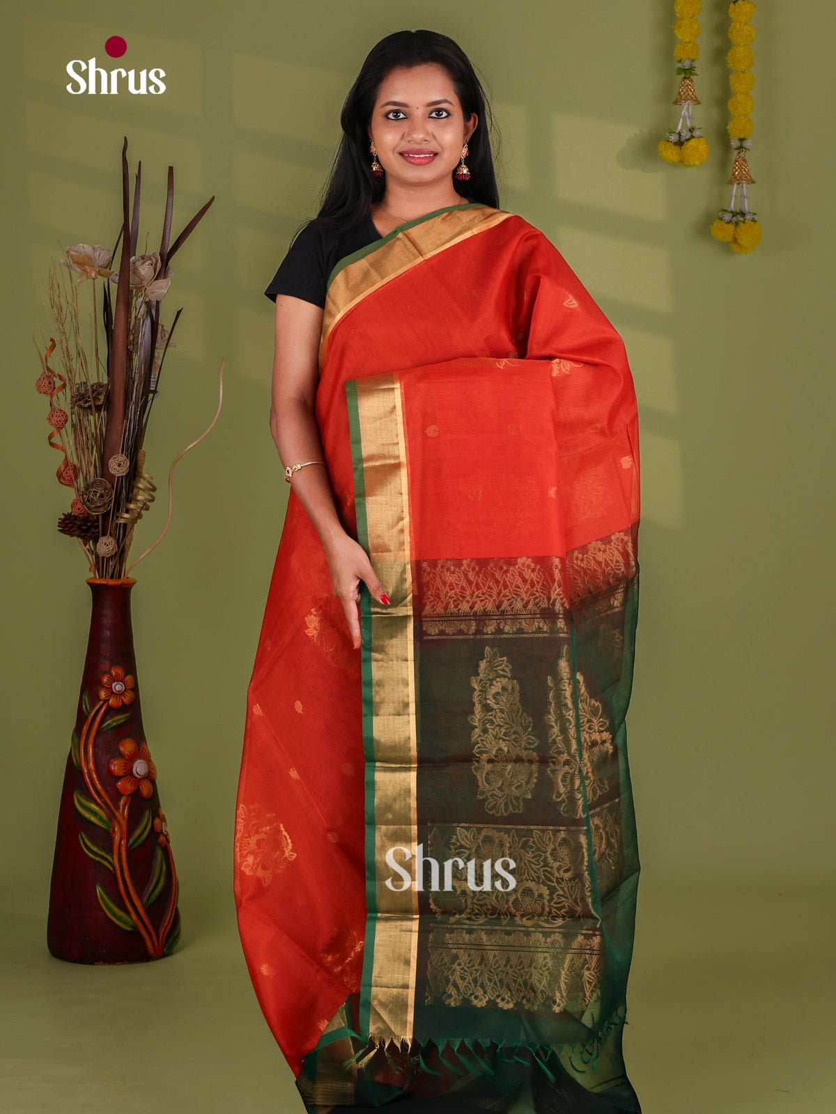 Silk Cotton Saree - EJ08557