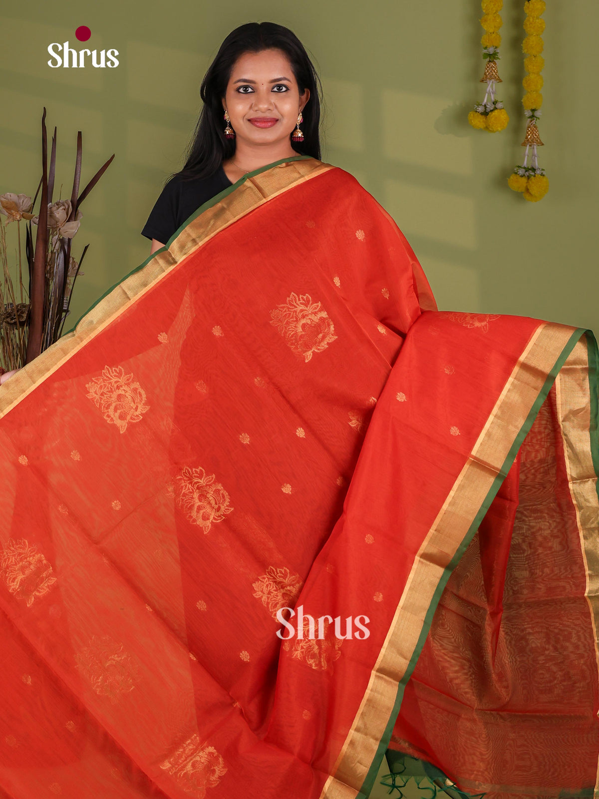 Silk Cotton Saree - EJ08557