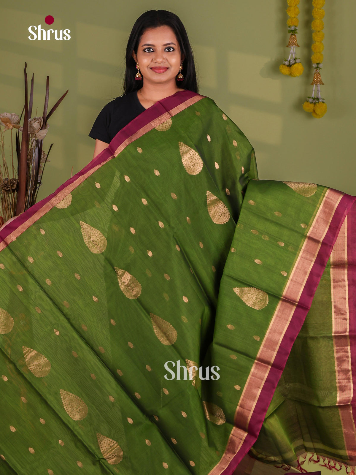 Silk Cotton Saree - EJ08565