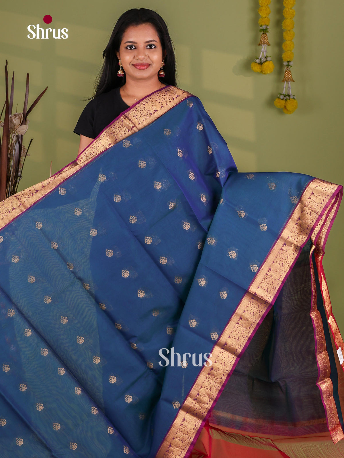 Silk Cotton Saree - EJ08583