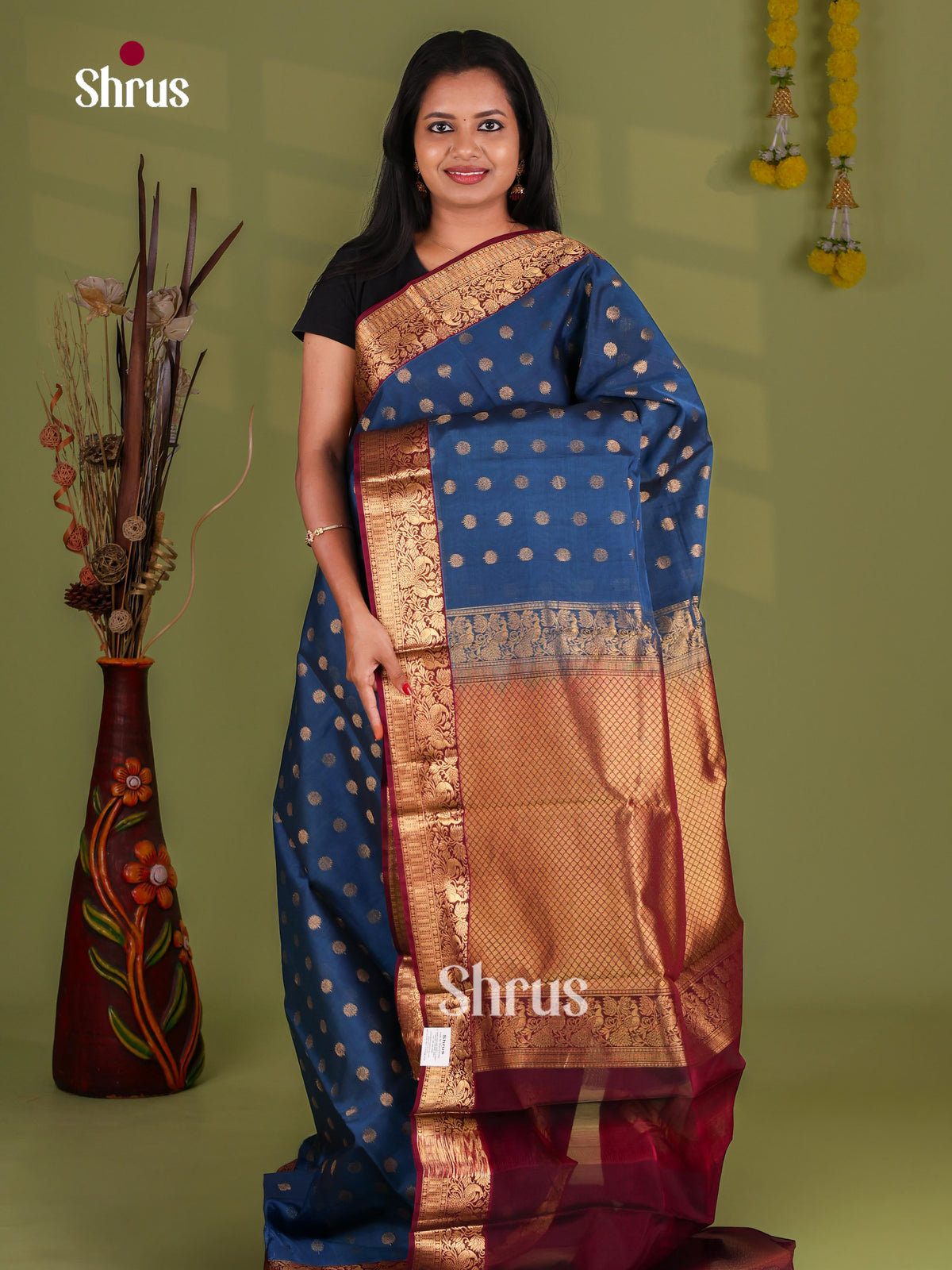 Silk Cotton Saree - EJ08588
