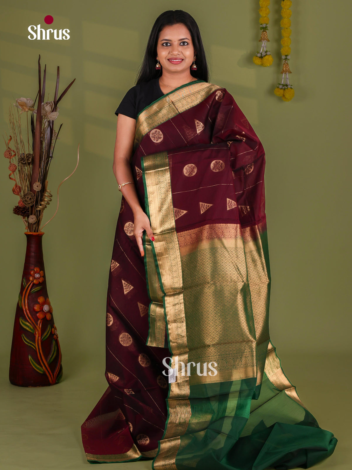 Silk Cotton Saree - EJ08589