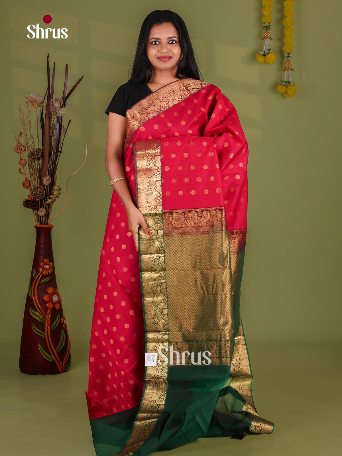 Silk Cotton Saree - EJ08596