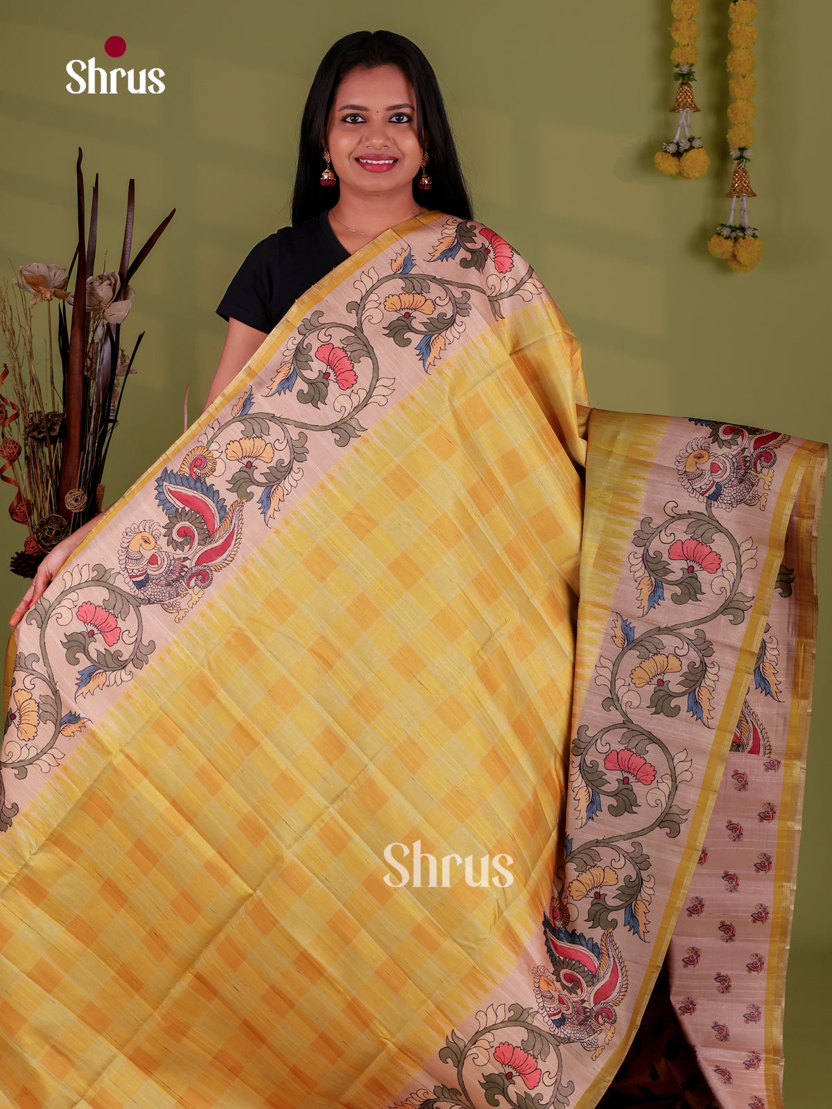 Semi Tussar Saree - EJ09002