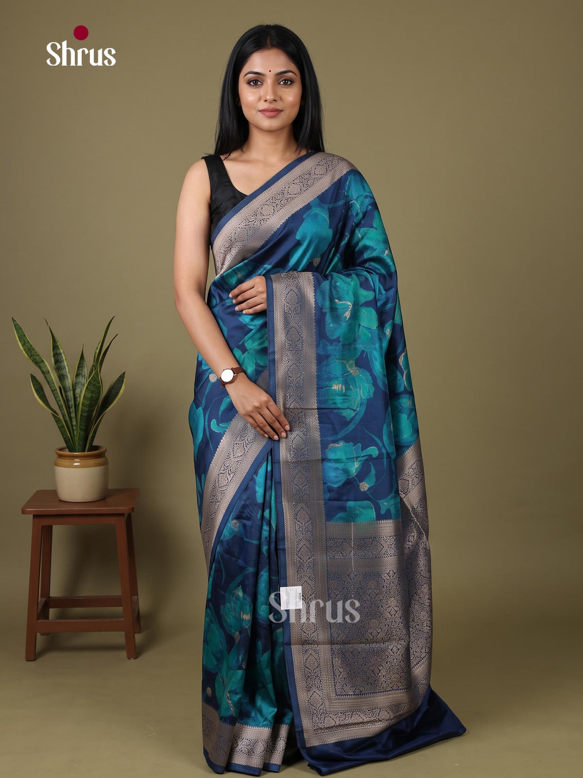 Printed Banarasi Saree - EJ09045