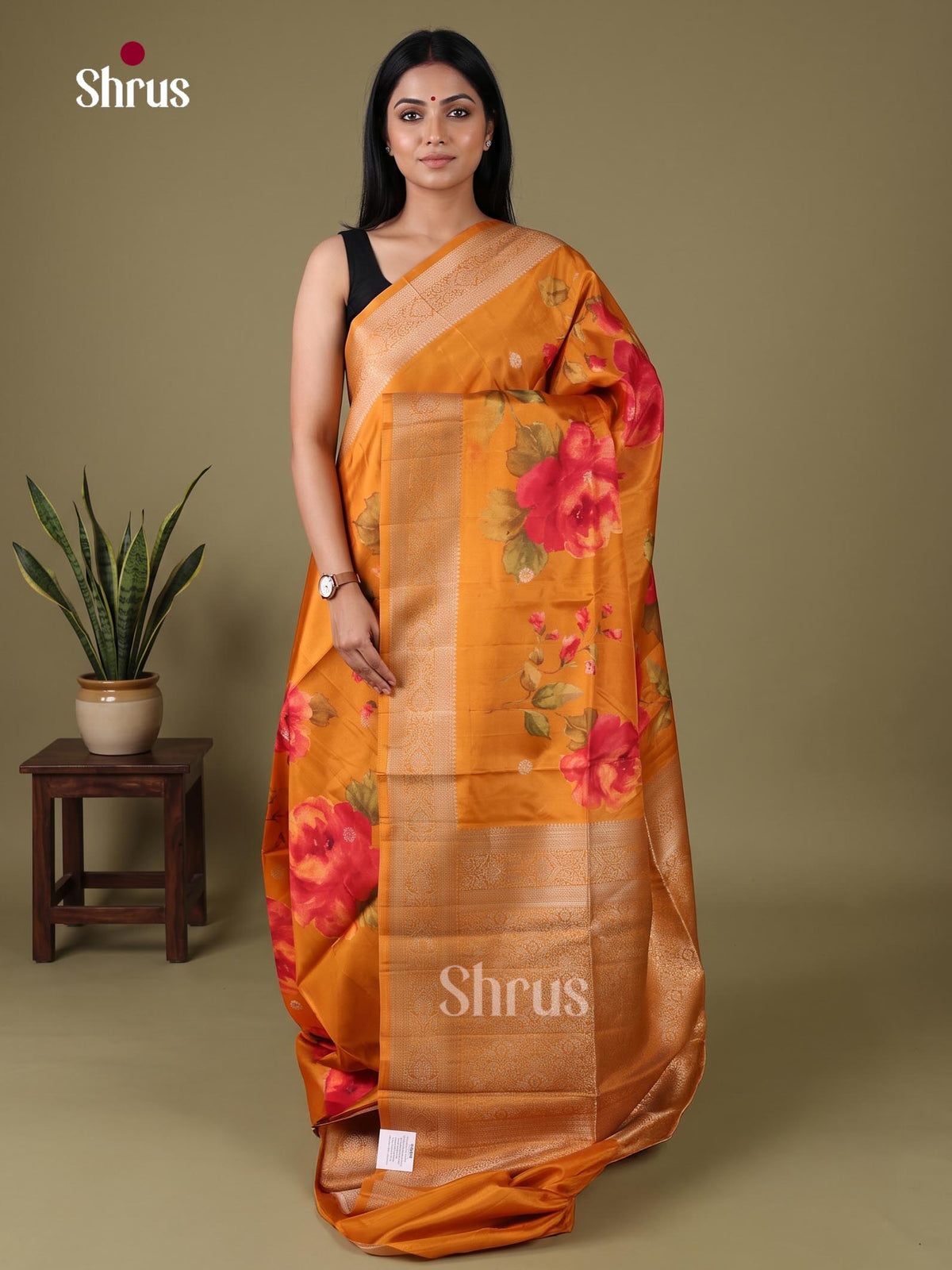 Printed Banarasi Saree - EJ09048