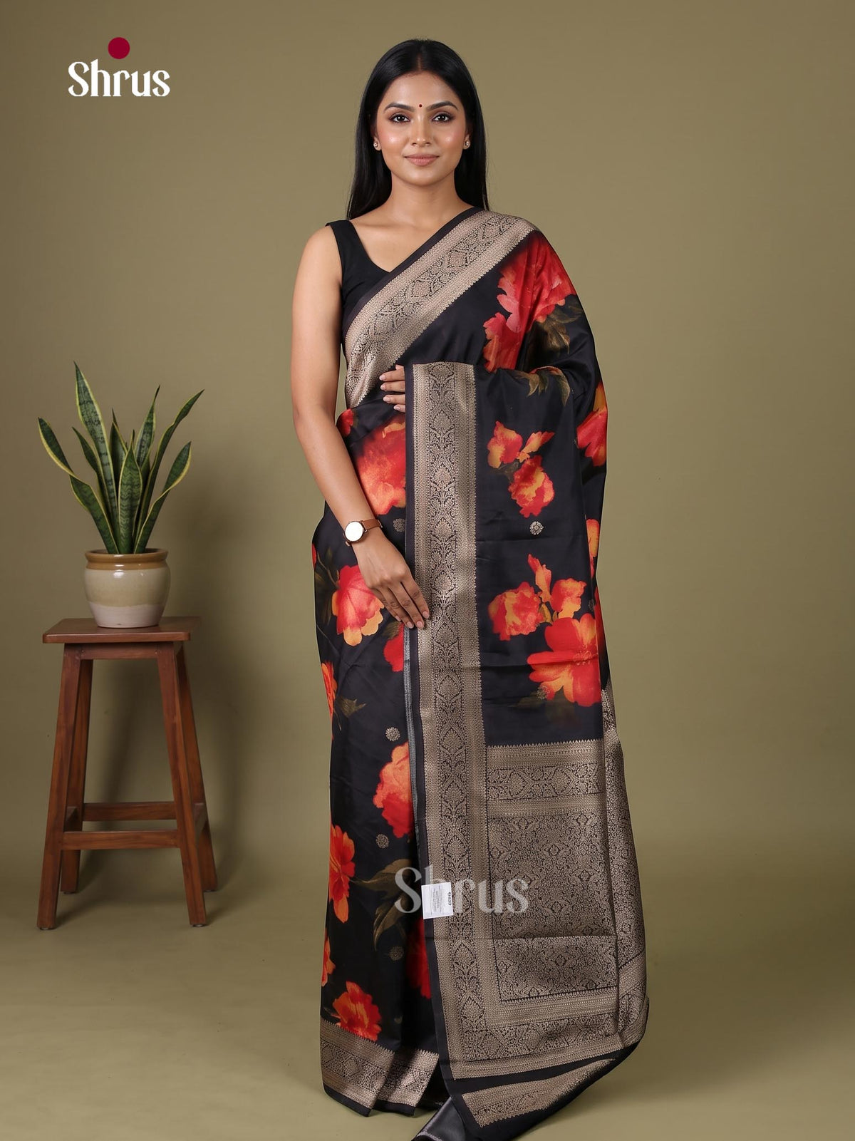 Printed Banarasi Saree - EJ09050