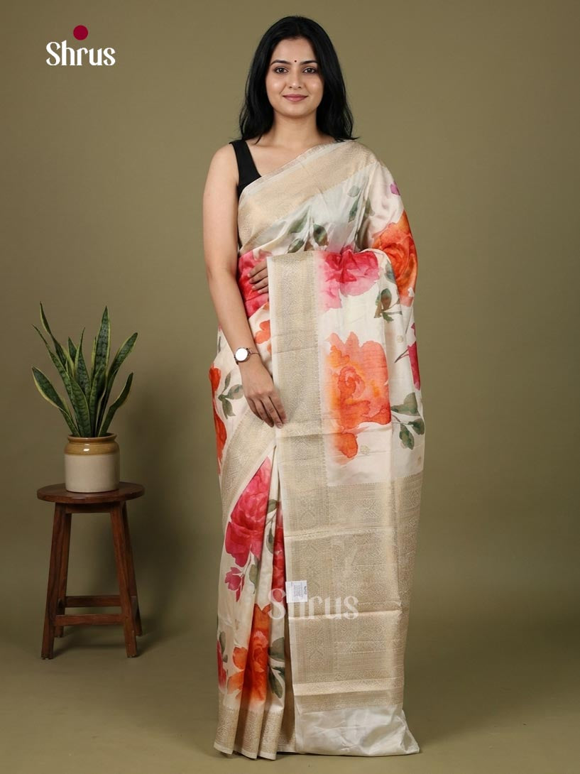 Printed Banarasi Saree - EJ09052