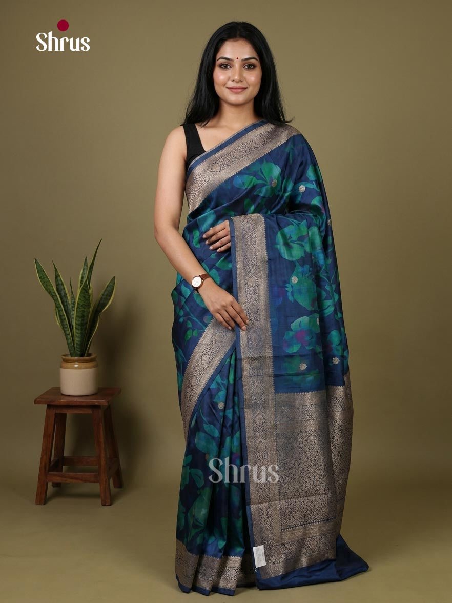 Printed Banarasi Saree - EJ09055