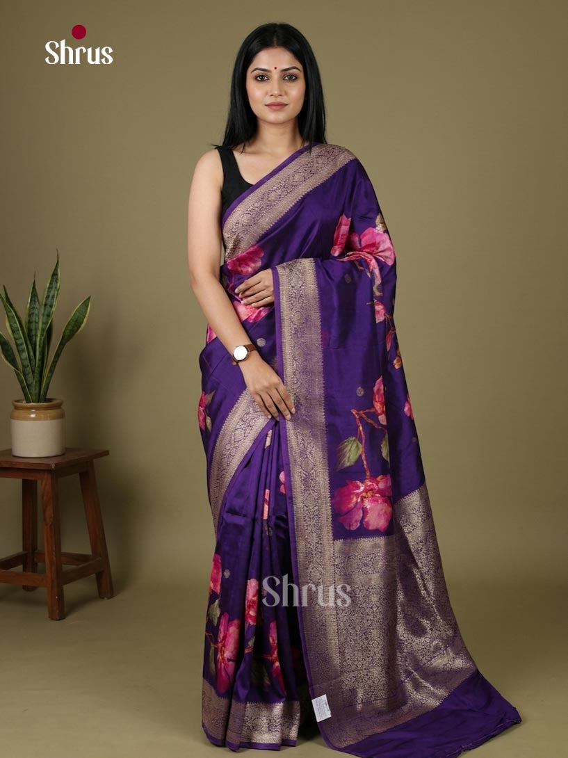 Printed Banarasi Saree - EJ09060