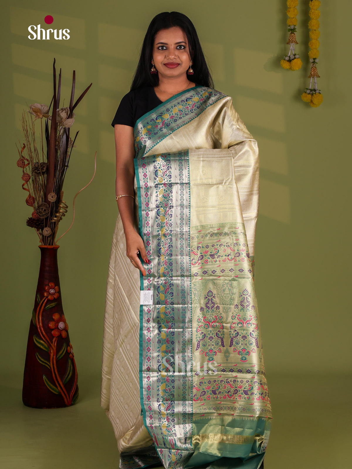 Kanchipuram-halfpure Saree - EJ09070