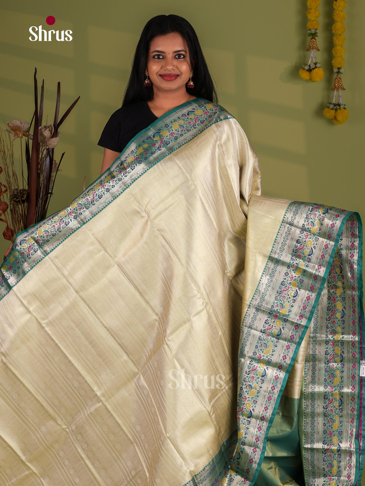 Kanchipuram-halfpure Saree - EJ09070