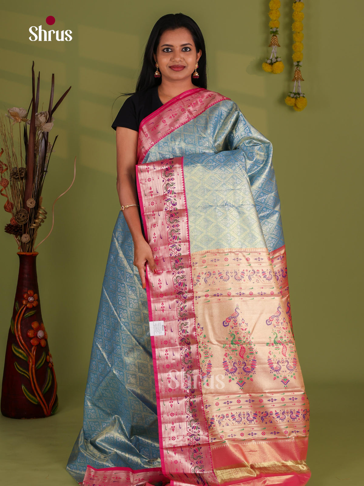 Kanchipuram-halfpure Saree - EJ09072