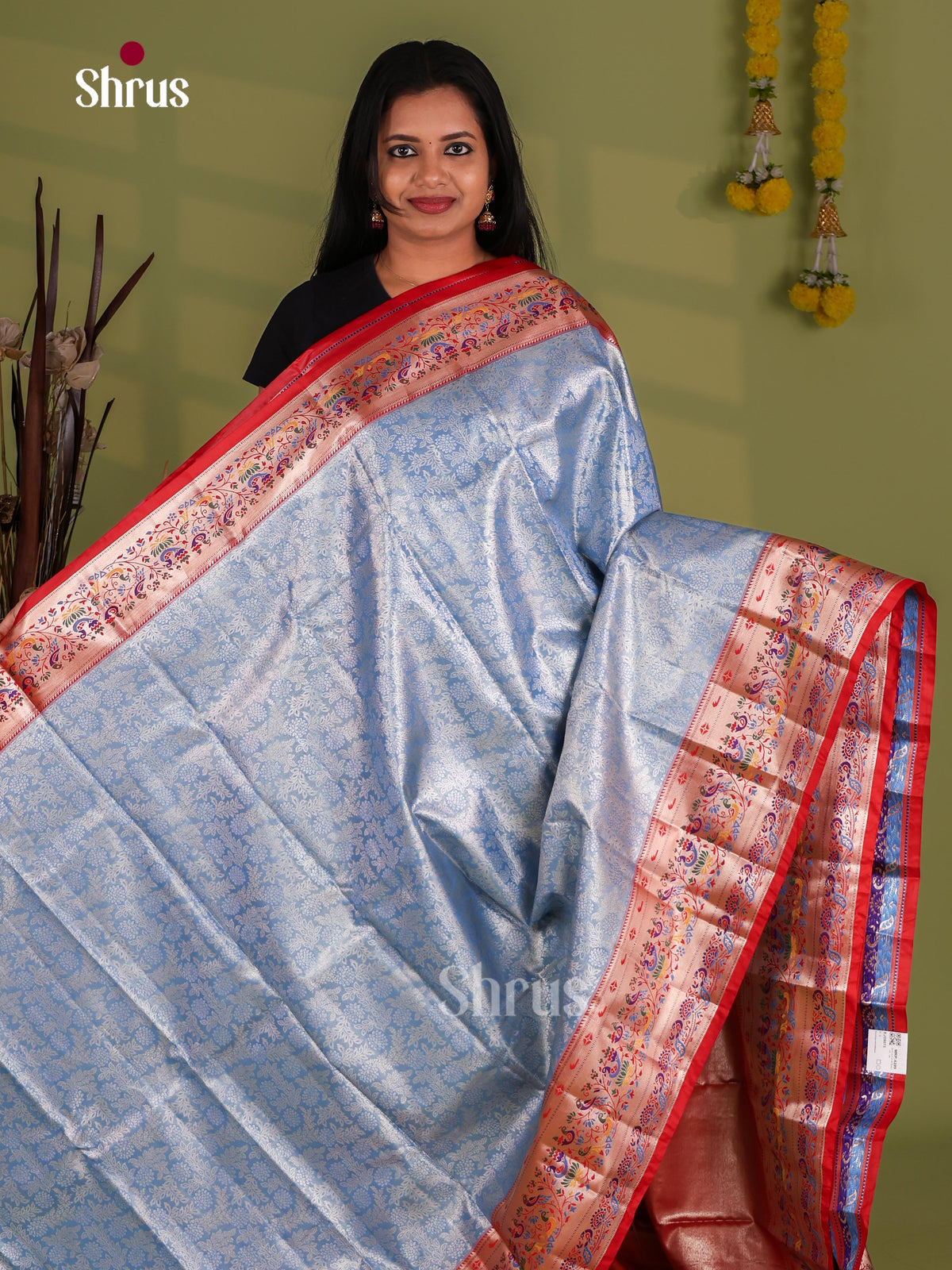Kanchipuram-halfpure Saree - EJ09073