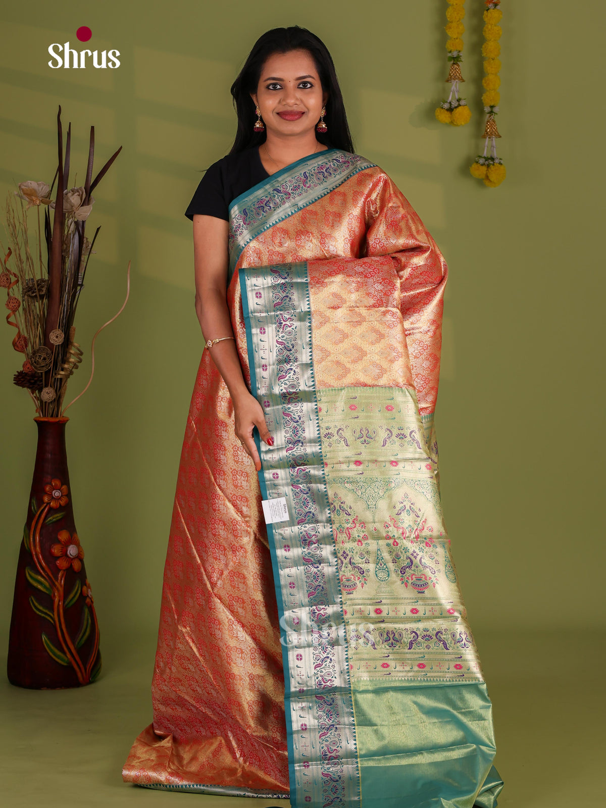 Kanchipuram-halfpure Saree - EJ09076