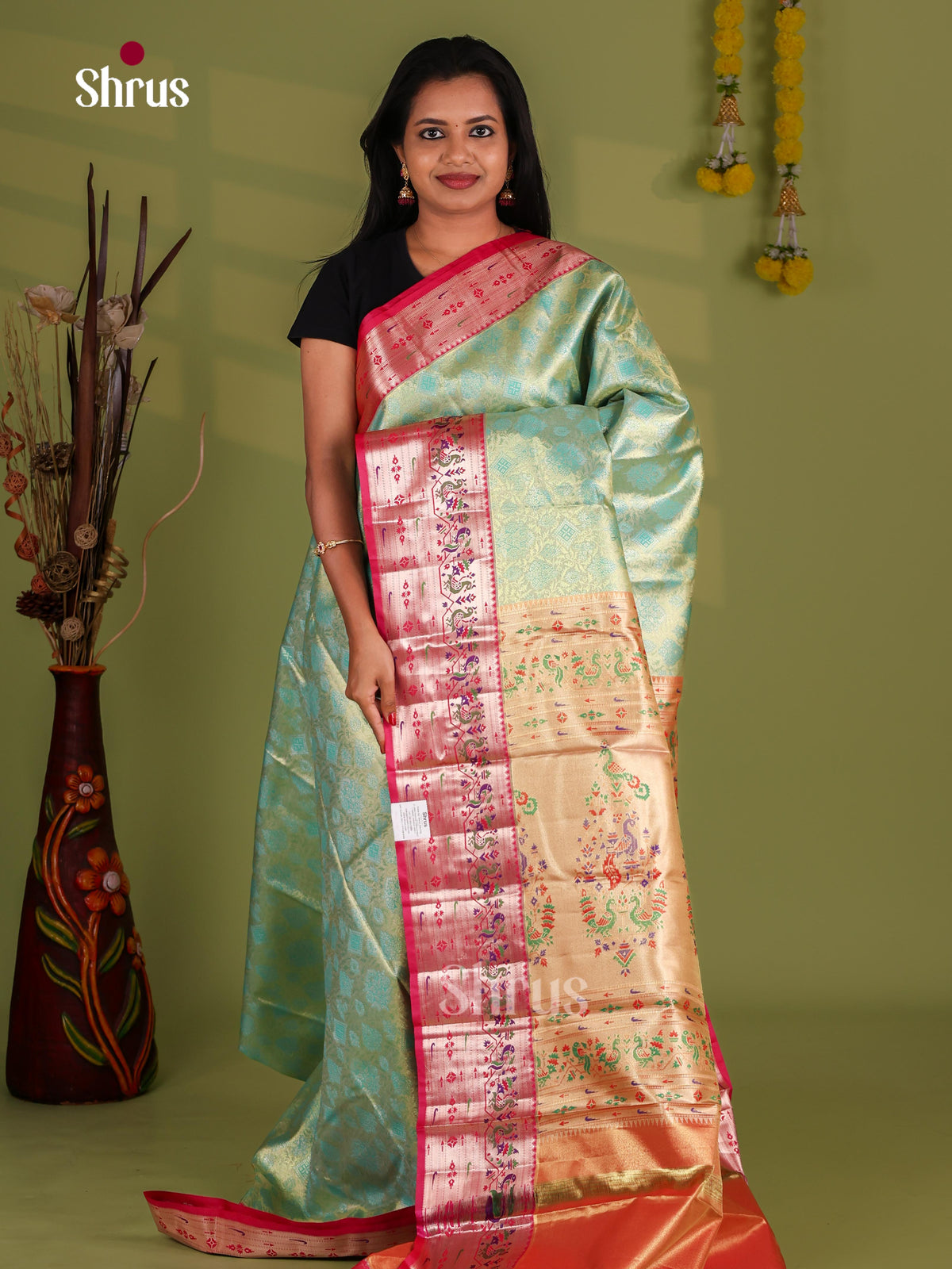 Kanchipuram-halfpure Saree - EJ09081