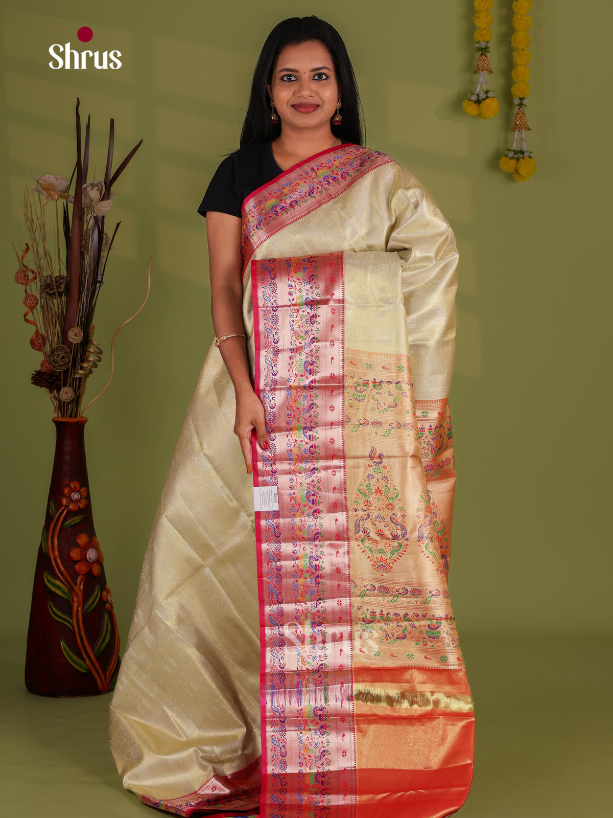 Kanchipuram-halfpure Saree - EJ09082