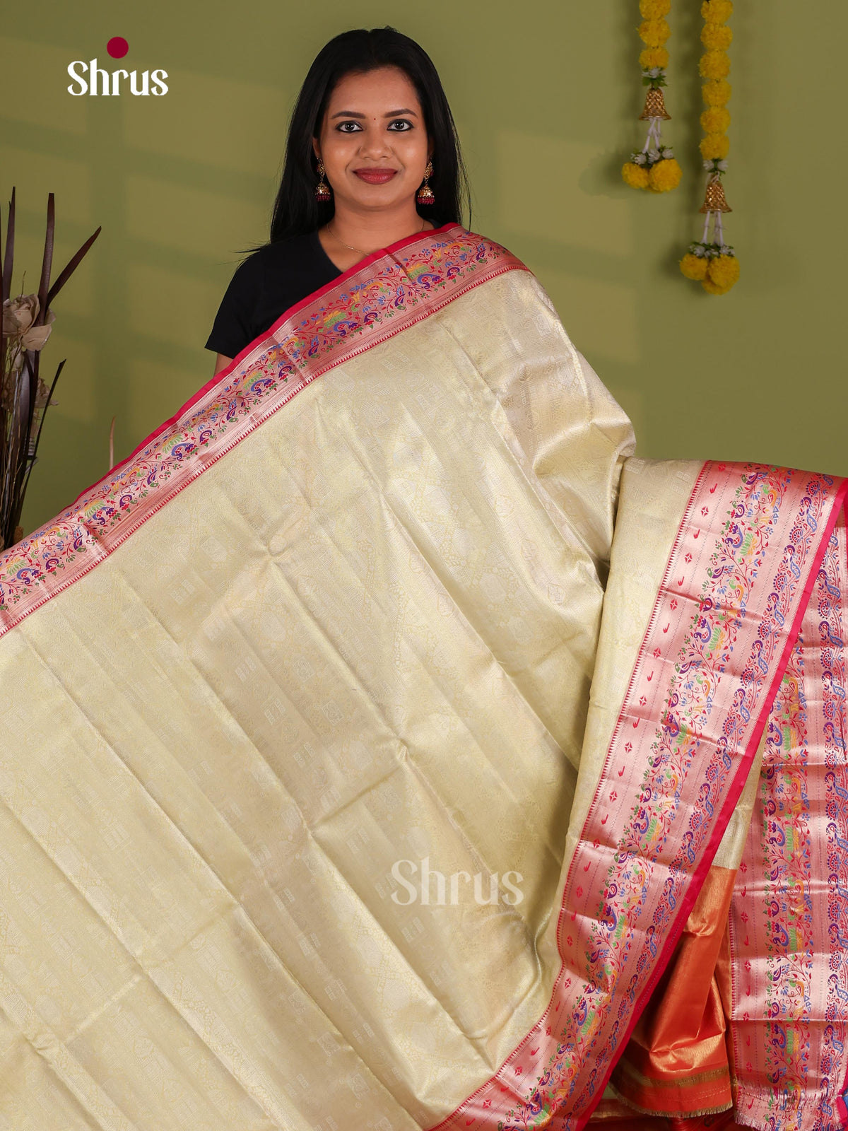 Kanchipuram-halfpure Saree - EJ09082