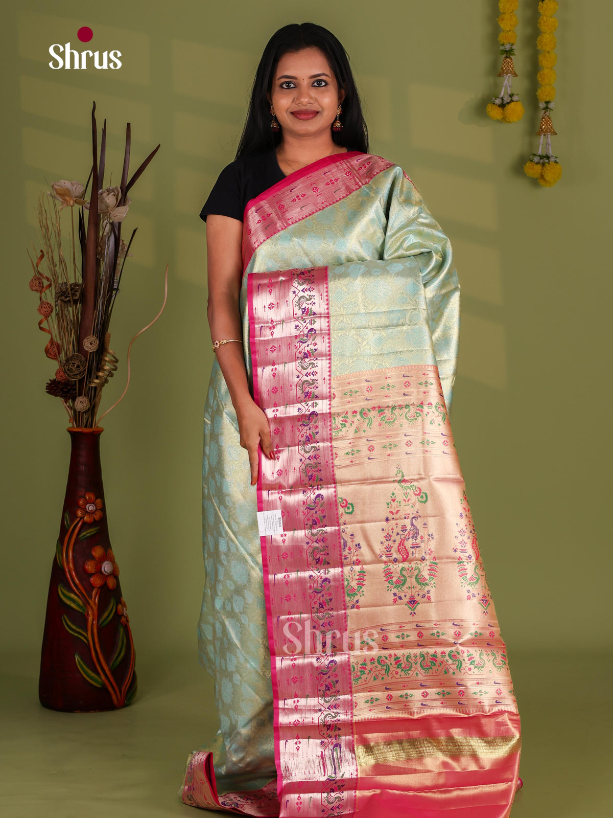 Kanchipuram-halfpure Saree - EJ09083